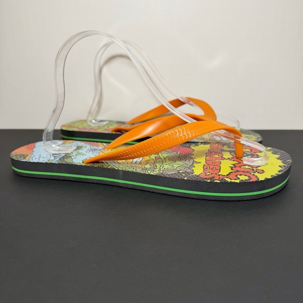 Mens Big Herc x TOXIC CRUSADERS Flip Flop Sandals 1 of 100 / Size 12